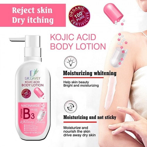 Dr. Davey Kojic Acid Body Lotion 500ml