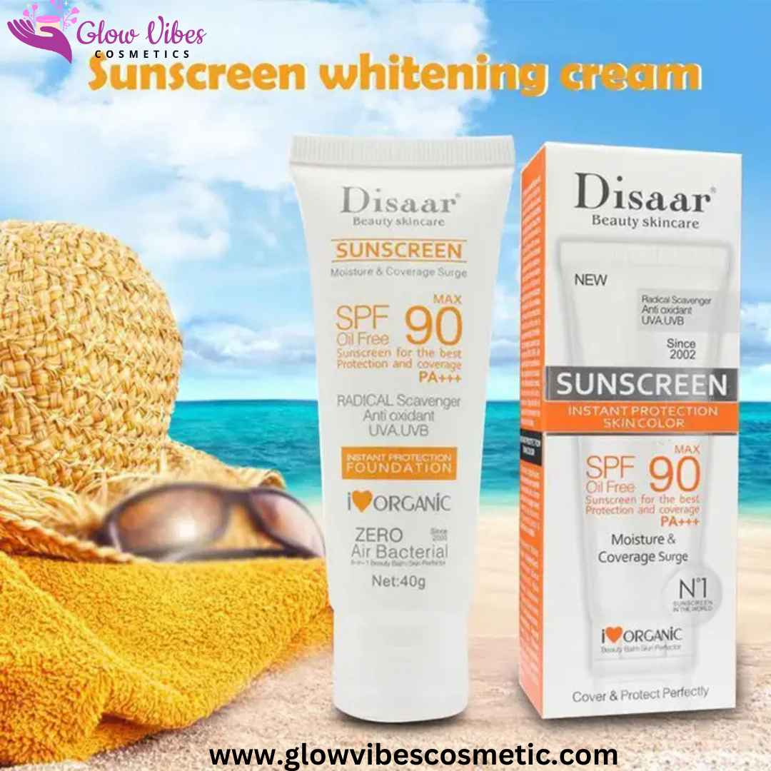 Disaar Sunscreen Cream, SPF90, 40g