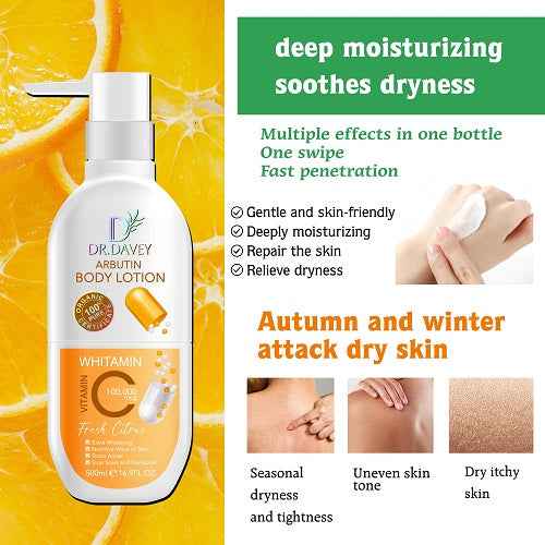 Dr. Davey Arbutin Body Lotion Vitamin C - 500 ml