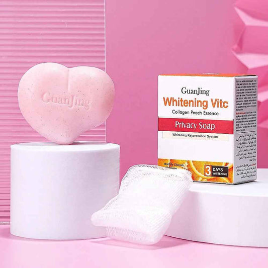 Guanjing Vitamin C Collagen Peach Essence Rejuvenation Privacy Soap