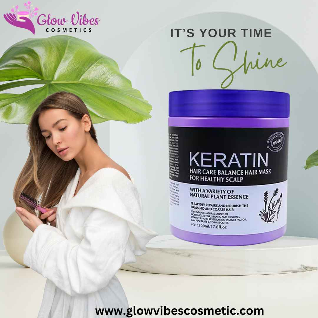 Lavender Hair Care Balance Keratin Hair Mask & Hair Treatment for Healthy Scalp 1000 ml (Original)