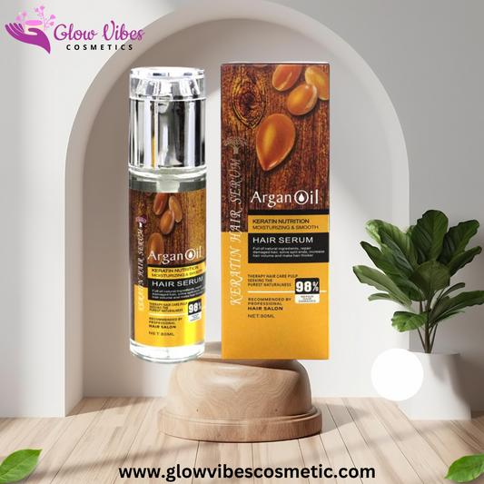Argan Oil Sulfate Free Keratin Nutrition Hair Serum 80ml - Nourish and Revitalize Your Hair