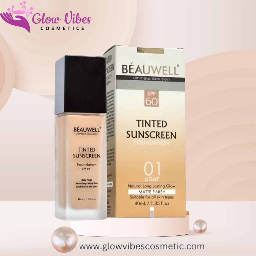 BEAUWELL TINTED SUNSCREEN FOUNDATION SPF60/PA +++