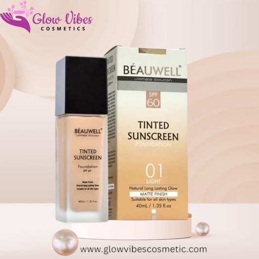 BEAUWELL TINTED SUNSCREEN FOUNDATION SPF60/PA +++