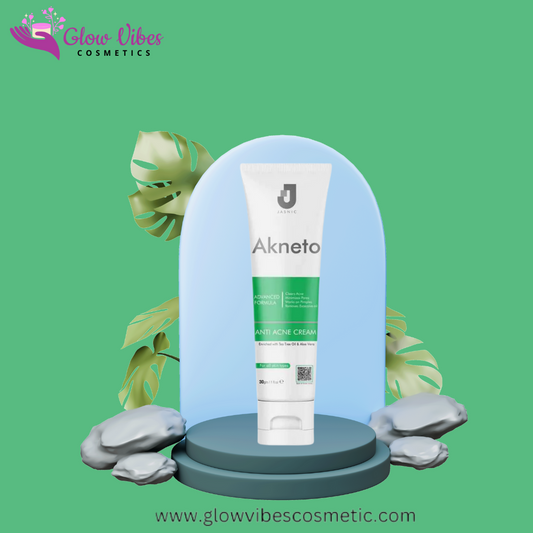 Akneto ANTI ACNE CREAM 30mg Enriched with Tea Tree Oil & Aloe Vera