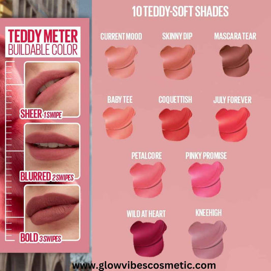 Maybelline New York 💕  Super Stay Teddy 🧸 Tint  10 Colours (Each Piece 1450)