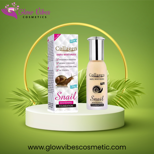 Collagen & Snail Foundation For Whitening And Brighten